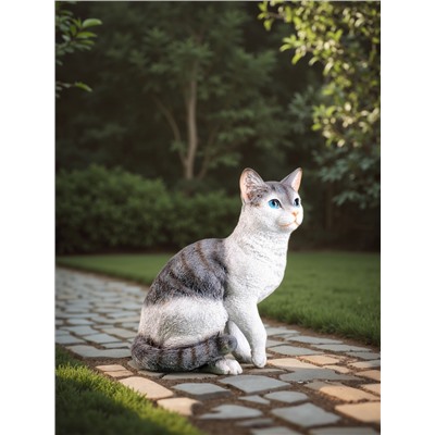 Садовая фигура из полистоуна «Кот», 30×25×16 см