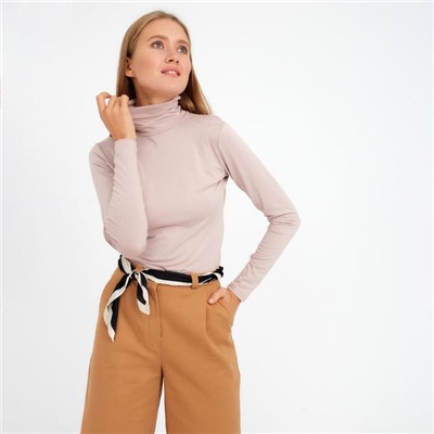 Водолазка женская MINAKU: Basic line, размер 42, бежевая