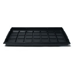 Поддон для рассады, 53 × 33 × 4 см, пластик, чёрный, Greengo