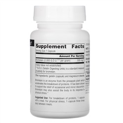 Source Naturals, Bromelain, 500 mg, 60 Capsules