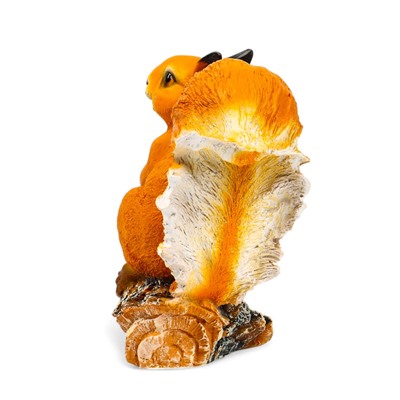 Садовая фигура из полистоуна «Белочка с орешком на пне», 25×12×23 см
