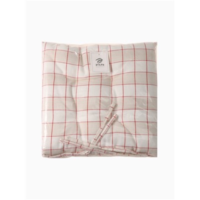 Подушка на стул «Этель» Bright cage, 40×40 см, белая