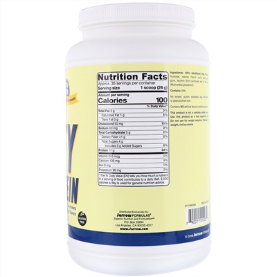 Jarrow Formulas, Сывороточный белок, французская ваниль, 908 г (2 фунта)