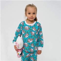 Пижама для девочки Акварель-Бирюза