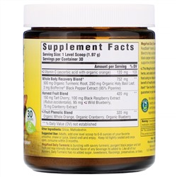 MegaFood, Daily Turmeric, Nutrient Booster Powder, Unsweetened, 2.08 oz (59.1 g)