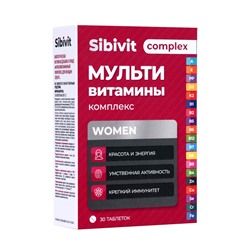 Мультивитаминный комплекс Sibivit, для женщин, 30 таблеток по 1.3 г