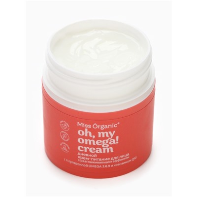 Крем для лица дневной Oh, my omega, с разглаживающим эффектом, 45 мл, Miss Organic