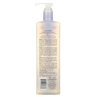 Giovanni, Cleanse, Moisturizing Body Wash, Lavender Vanilla Snow, 24 fl oz (710 ml)