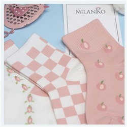 Женские носки из хлопка  ( Узор 5) MilanKo N-228