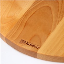 Набор деревянных разделочных досок на подставке «Фортуна», d=30, 20×1.8 см, пропитаны минеральным маслом, берёза