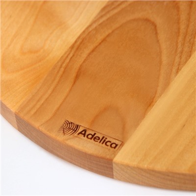 Набор деревянных разделочных досок на подставке «Фортуна», d=30, 20×1.8 см, пропитаны минеральным маслом, берёза