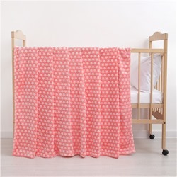 Плед «Звездочки» цвет розовый 160×200 см, пл. 210 г/м², 100% п/э