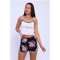 Шорты женские 74361 (Цветы)