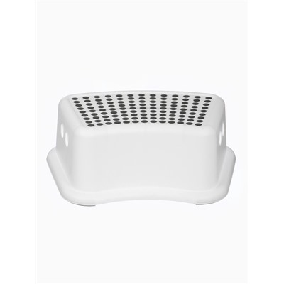 Табурет-подставка детская, для ног, антискользящая., белая, серая