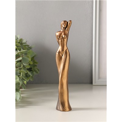 Фигурка гипс «Эстетика», 19×3×4 см, под бронзу