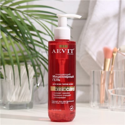 Гель для умывания АЕВИТ By Librederm BASIC CARE, мицеллярный очищающий, для всех типов кожи, 200 мл