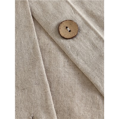 Пододеяльник евро SL Home Linen collection, 200×220 см, бежевый, полулён