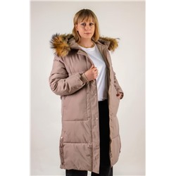Зимняя парка, натуральный мех арт.623 (Коричневый)