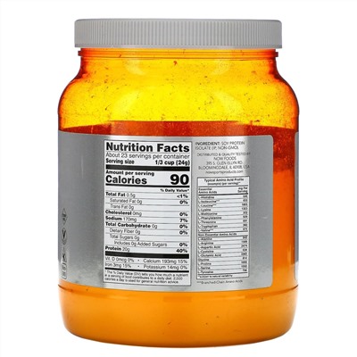 Now Foods, Sports, изолят соевого белка, без добавок, 544 г (1,2 фунта)