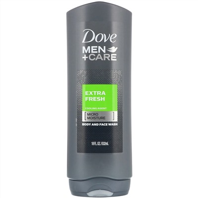 Dove, Men+Care, Body and Face Wash, Extra Fresh, 18 fl oz (532 ml)