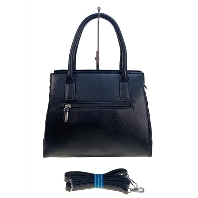 Женская сумка из искусственной кожи, цвет черный