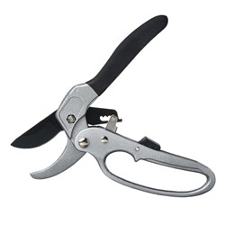 Секатор контактный, 8" (20 см), с храповым механизмом, металлические ручки, Greengo