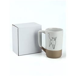 Кружка чайная керамическая «Кошка», 500 мл, ручная работа