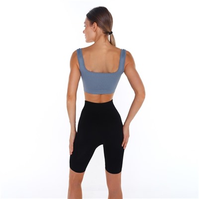 Топ спортивный женский Little Secret, тёмно-серый, размер 42 (S)