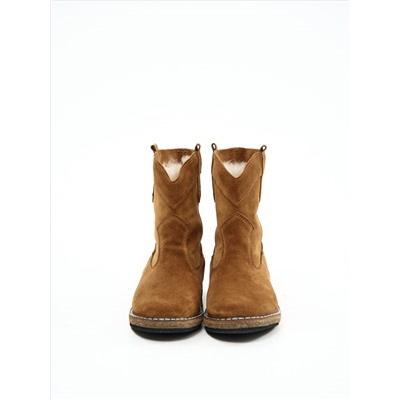 Казаки женские рыжие на меху, войлок