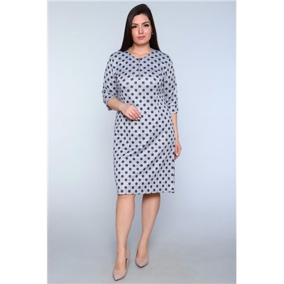 Платье Пульс (Серый горох)