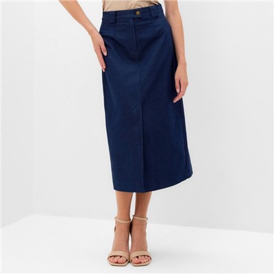 Юбка миди женская MINAKU:Jeans Collection, синяя, размер 44