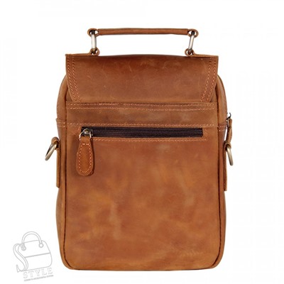 Сумка мужская кожаная 35601Z v.brown Zinimsk