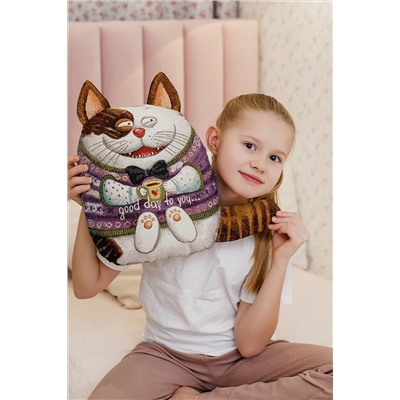 Подушка декоративная игрушка Мурзик 30*35 НАТАЛИ, 1092531
