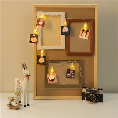 Гирлянда светодиодная с прищепками «Чудес в новом году», 1.5 м