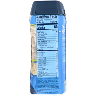 Gerber, Рисовая каша с пробиотиками, бананом и яблоком, для малышей, умеющих сидеть, 227 г (8 унций)