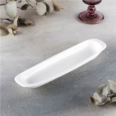 Блюдо Wilmax, 28×7.5 см, фарфор, белое