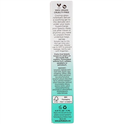 Pacifica, Rose Jelly, Beauty Sleep Undereye Gel, 0.37 fl oz (11 ml)