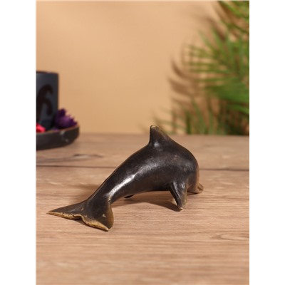 Сувенир «Дельфин», 13×5×6 см, бронза