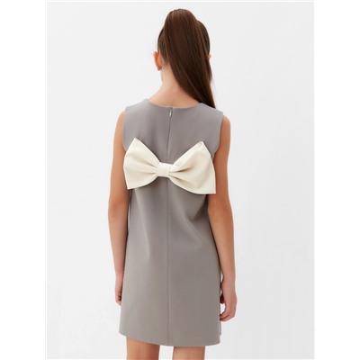 Платье нарядное для девочки MINAKU: PartyDress, рост 152-158 см, серое