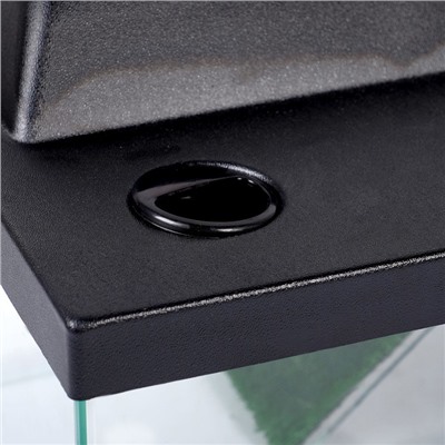 Террариум для черепах 12 л, с крышкой, полкой и лесенкой, 30×20×20 см