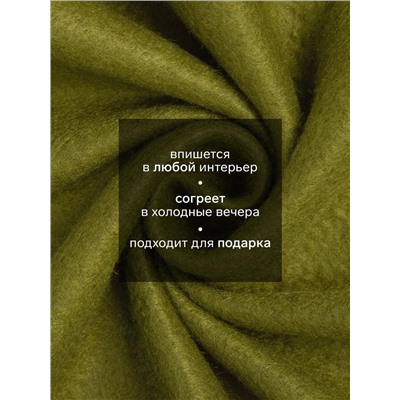 Плед флисовый «Экономь и Я», 150×130 см, 160 г/м², зелёный