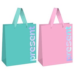 Пакет бумажный 18х23х10 см "Яркое настоящее" фольга, мат. лам..ассорти MS_66153 (382294) MESHU