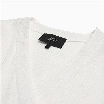 Платье на запах миди женское MIST Summer time, размер 44-46, белое