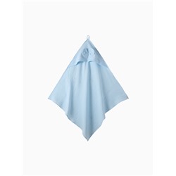 Полотенце - уголок муслиновое «Крошка Я», 75×75 см, хлопок 100%, голубое