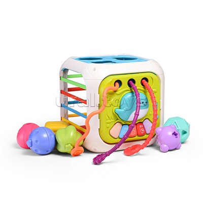 Куб развивающий "Морской мир" в коробке