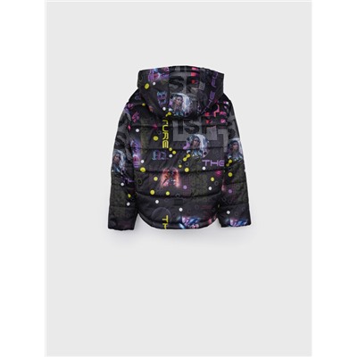 Куртка текстильная с полиуретановым покрытием для девочек