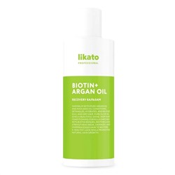 Likato Бальзам для волос восстанавливающий / Recovery Repairing Hair Balm Biotin + Argan Oil, 250 мл 16331