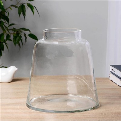 Ваза «Осло», 3.85 л, d=9.2 см, 19.5×20.5 см, стекло, прозрачная