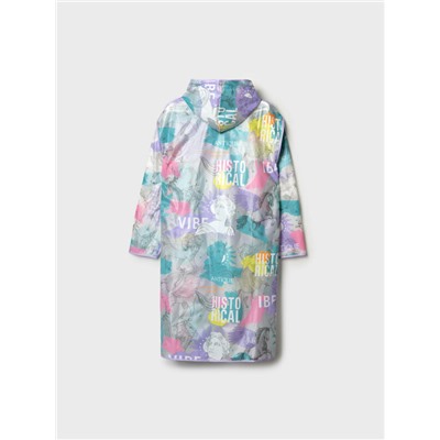 Плащ из полимерного материала для женщин (дождевик)