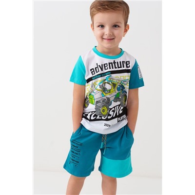 Комплект трикотажный для мальчиков: фуфайка (футболка), шорты PLAYTODAY, 1239630